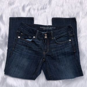 AEO “artist crop” cropped skinny jeans